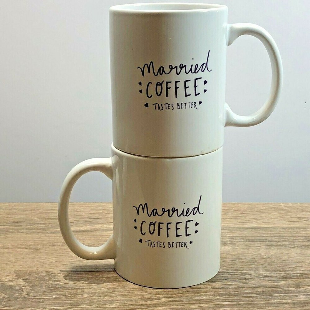 Bed Bath Beyond 2 Married coffee taste better Cups - Picture 7 of 9